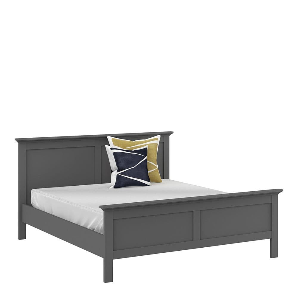 Parisian Chic King Bed (160 x 200) in Matte Grey